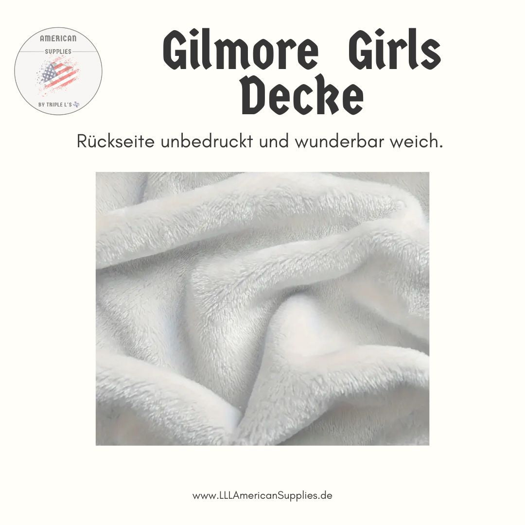 Gilmore Girls Alphabet Flanell-Decke – Stars Hollow Motive 150x200