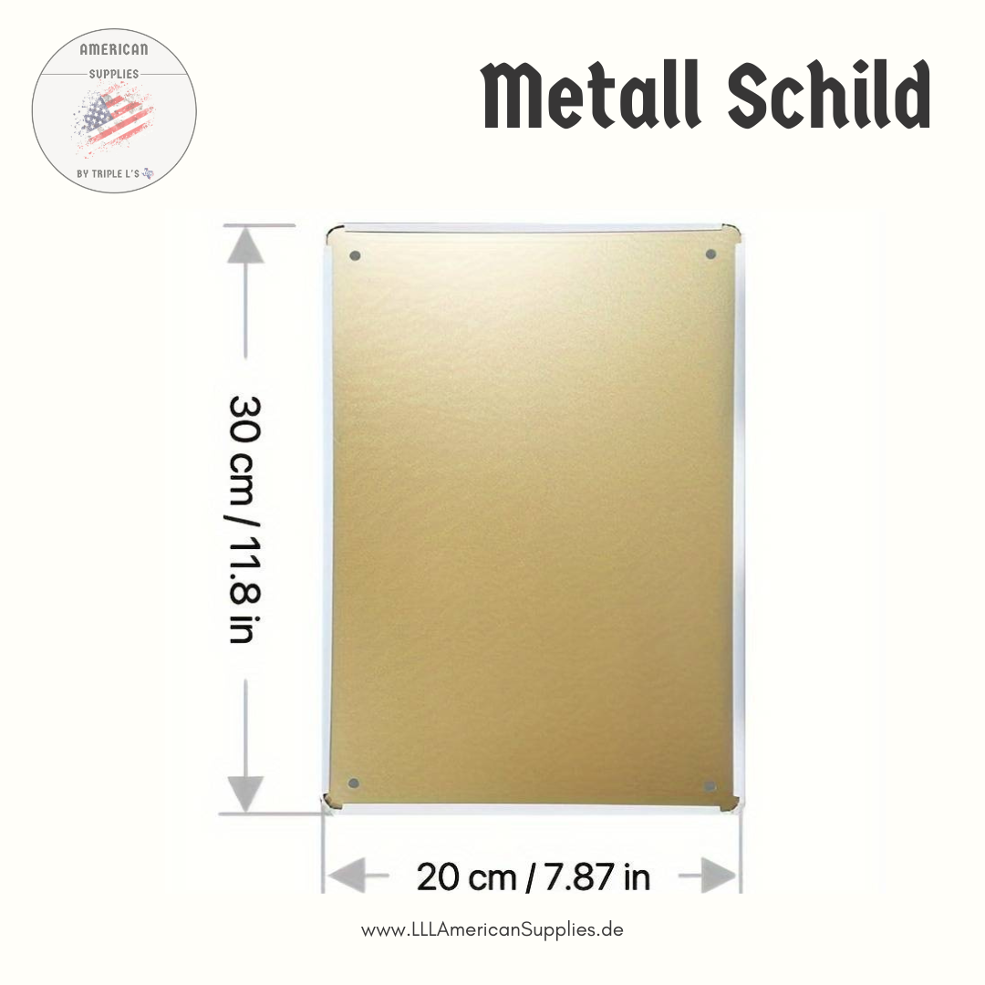 Vintage Pumpkin Spice Metallschild - Herbstdeko USA-Style | 20x30 cm Alu-Schild