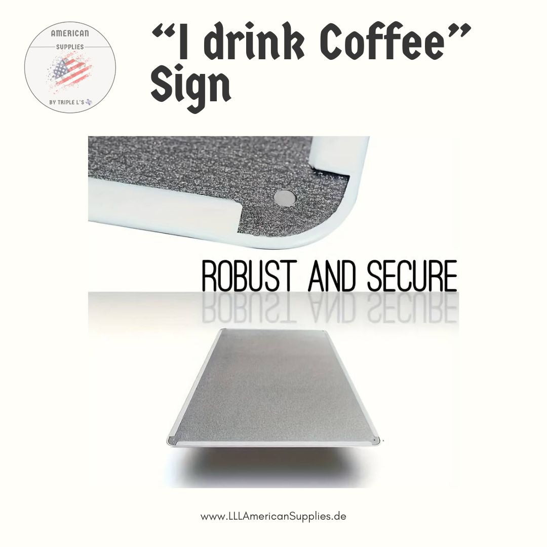 Metallschild "I Drink Coffee Like a Gilmore Girl" – Vintage Style