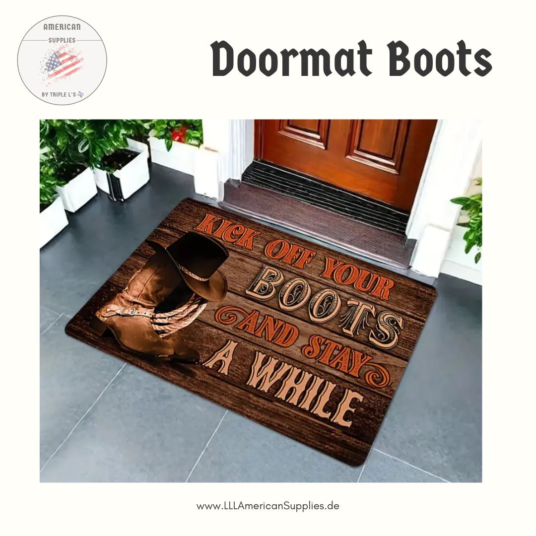 Kick Off Your Boots Fußmatte – Western Flair für dein Zuhause