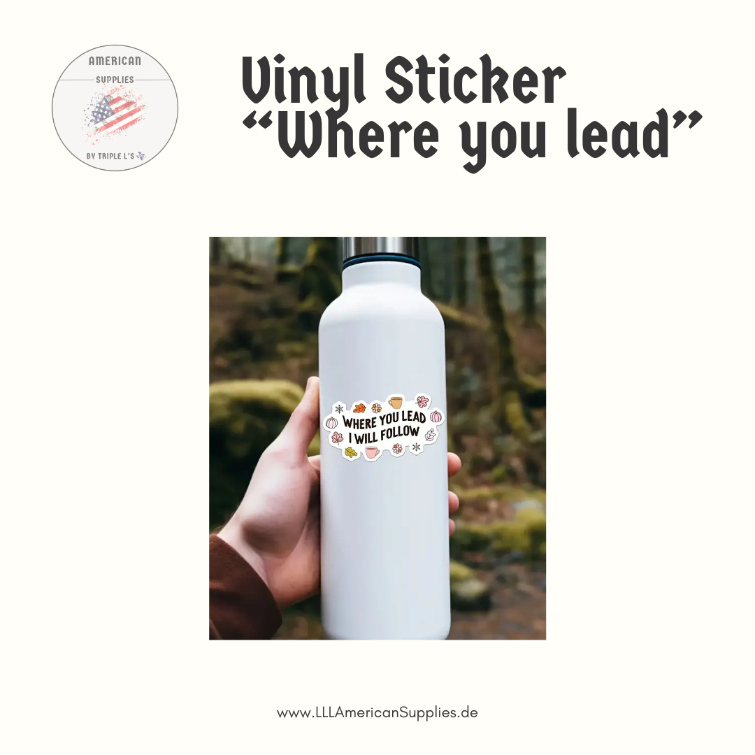 "Where You Lead, I Will Follow" -Vinyl Sticker- Gilmore Girls Fans aufgepasst!