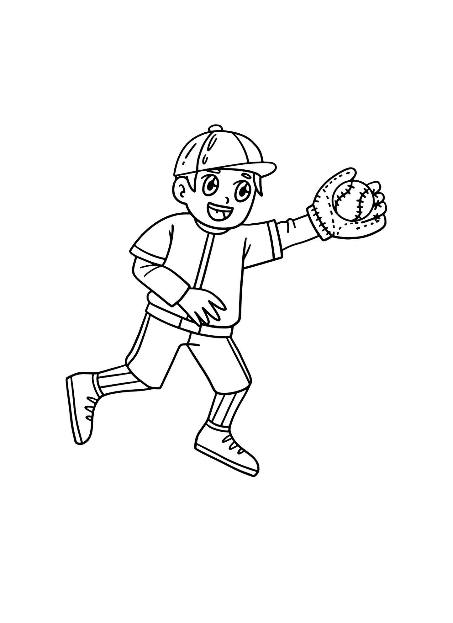 Mein Mini Baseball Ausmalbuch