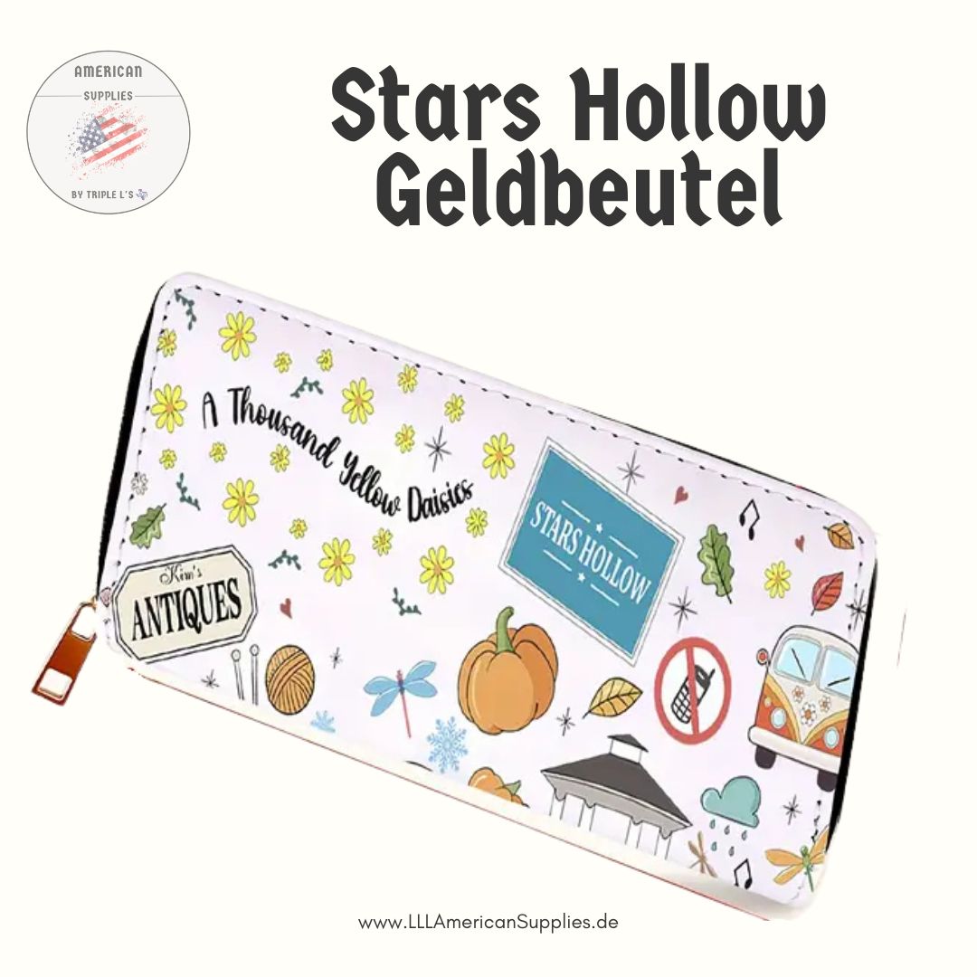 Stars Hollow Geldbörse – Gilmore Girls inspiriertes Design, Hochwertige Kunstleder Damen Geldbörse