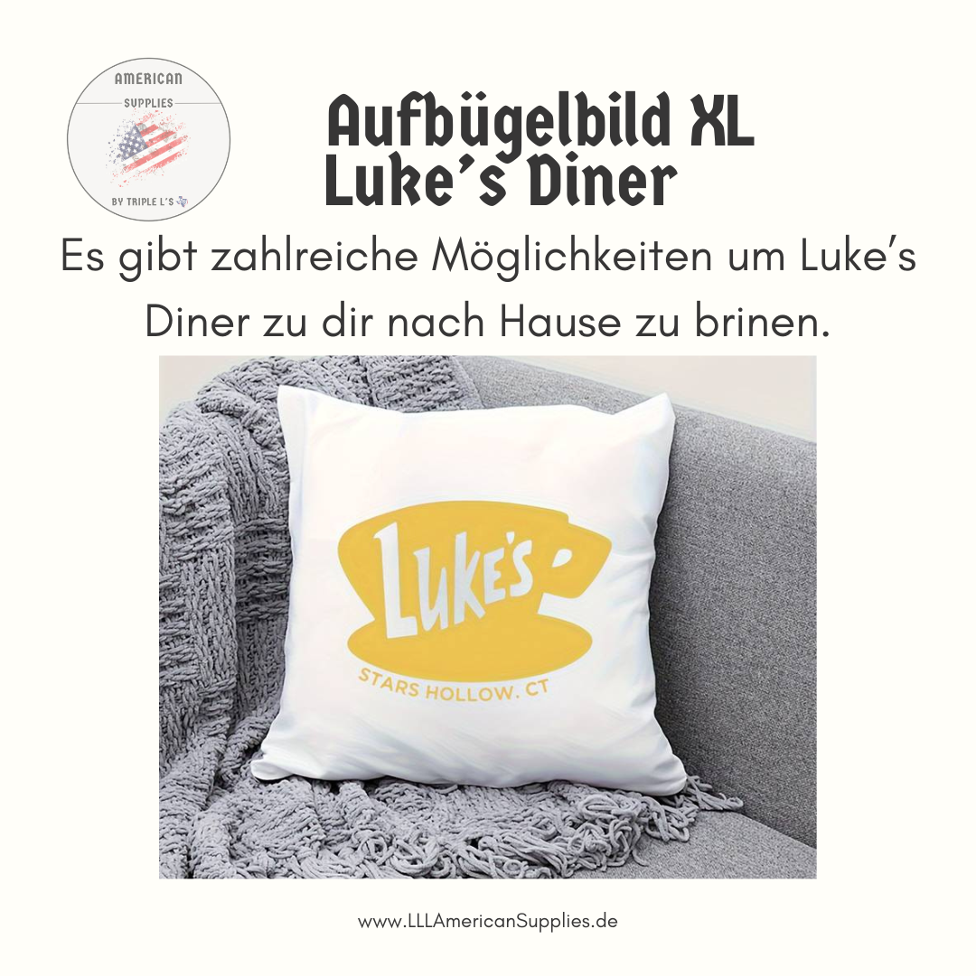 Luke's Diner Bügelbild XL -DIY Bügelbild - Gilmore Girls