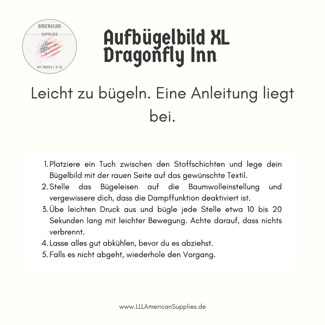 Dragonfly Inn Bügelbild XL -DIY Bügelbild - Stars Hollow