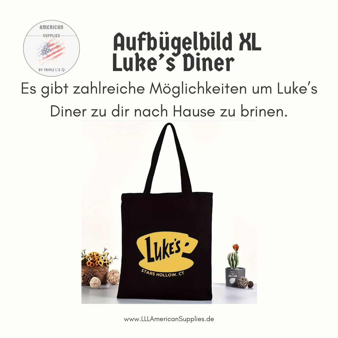 Luke's Diner Bügelbild XL -DIY Bügelbild - Gilmore Girls