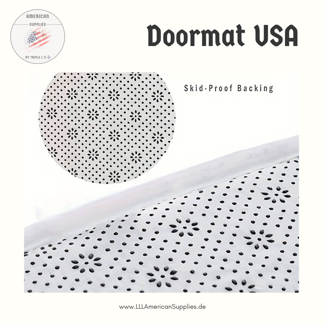 Türvorleger, Teppich -US Flag- mit Adler - Retro Style 49*79 cm