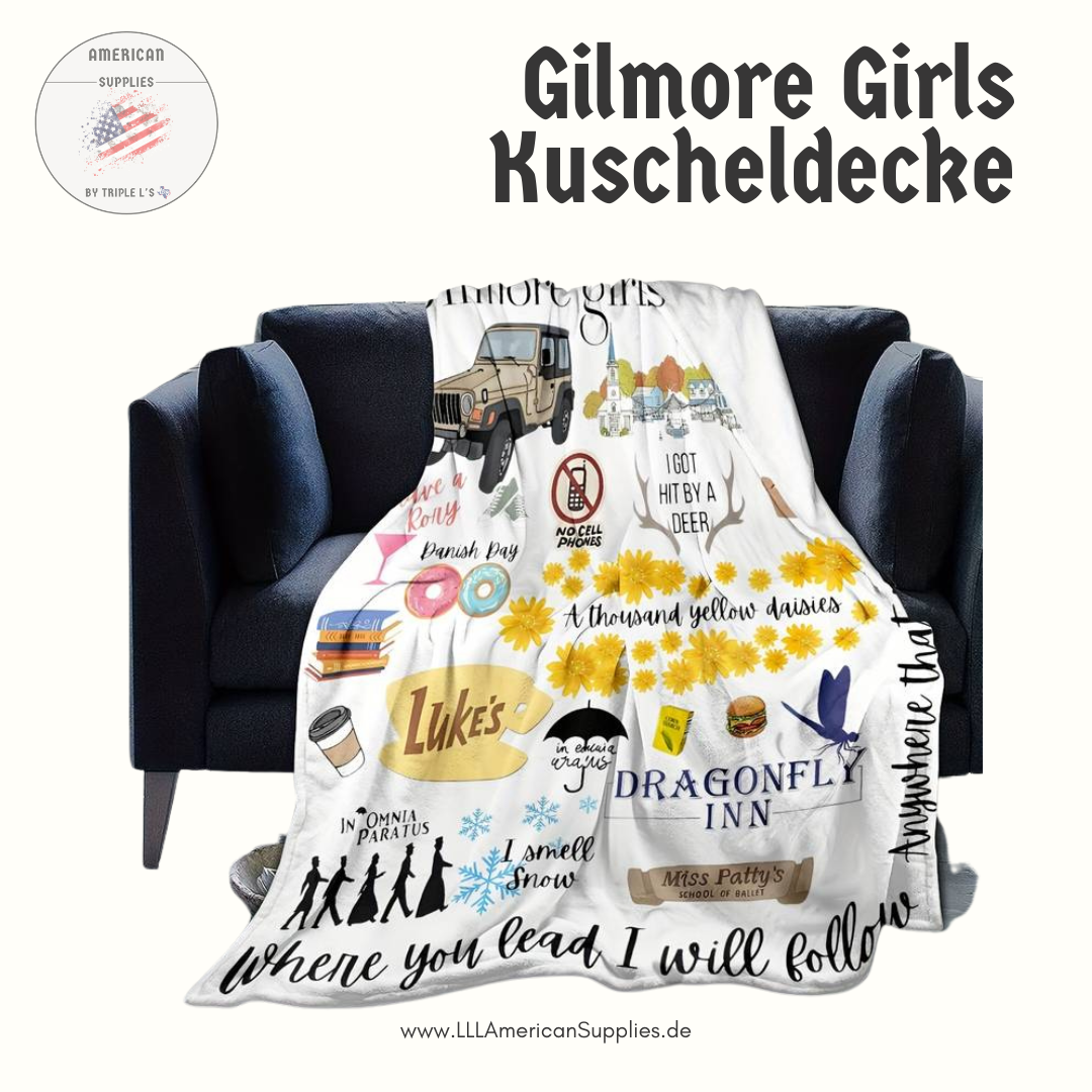 Gilmore Girls Leichtgewicht -Themed Kuscheldecke - Weich & Gemütlich - weiss
