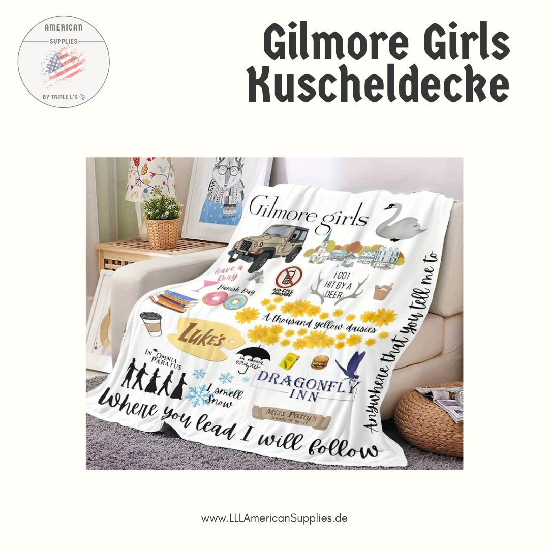 Gilmore Girls Leichtgewicht -Themed Kuscheldecke - Weich & Gemütlich - weiss