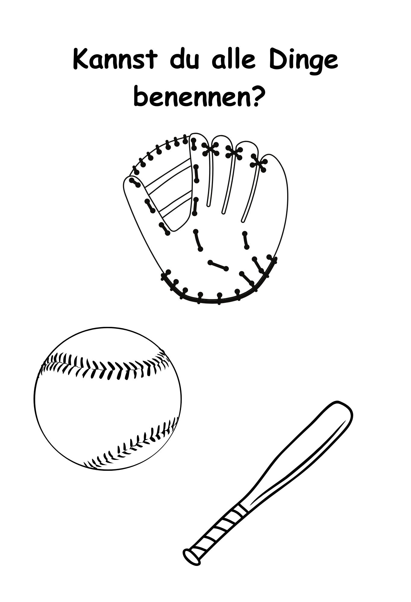 Dein 1. Baseball Mal & Lernbuch