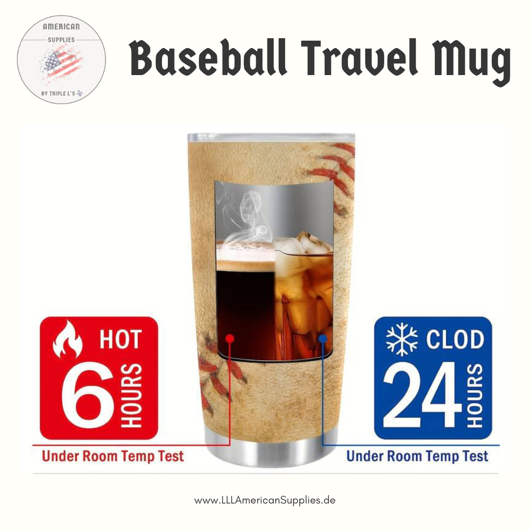 Baseball Thermobecher - Coffe to Go- Isolierbecher