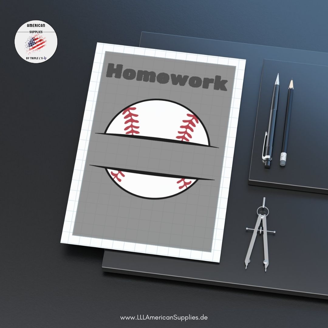 Baseball Hausaufgabenheft, Homework book