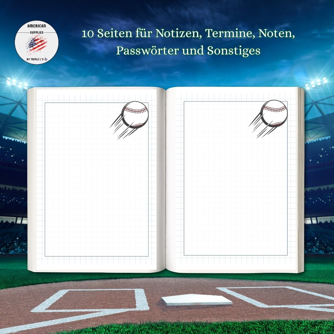 Baseball Hausaufgabenheft, Homework book