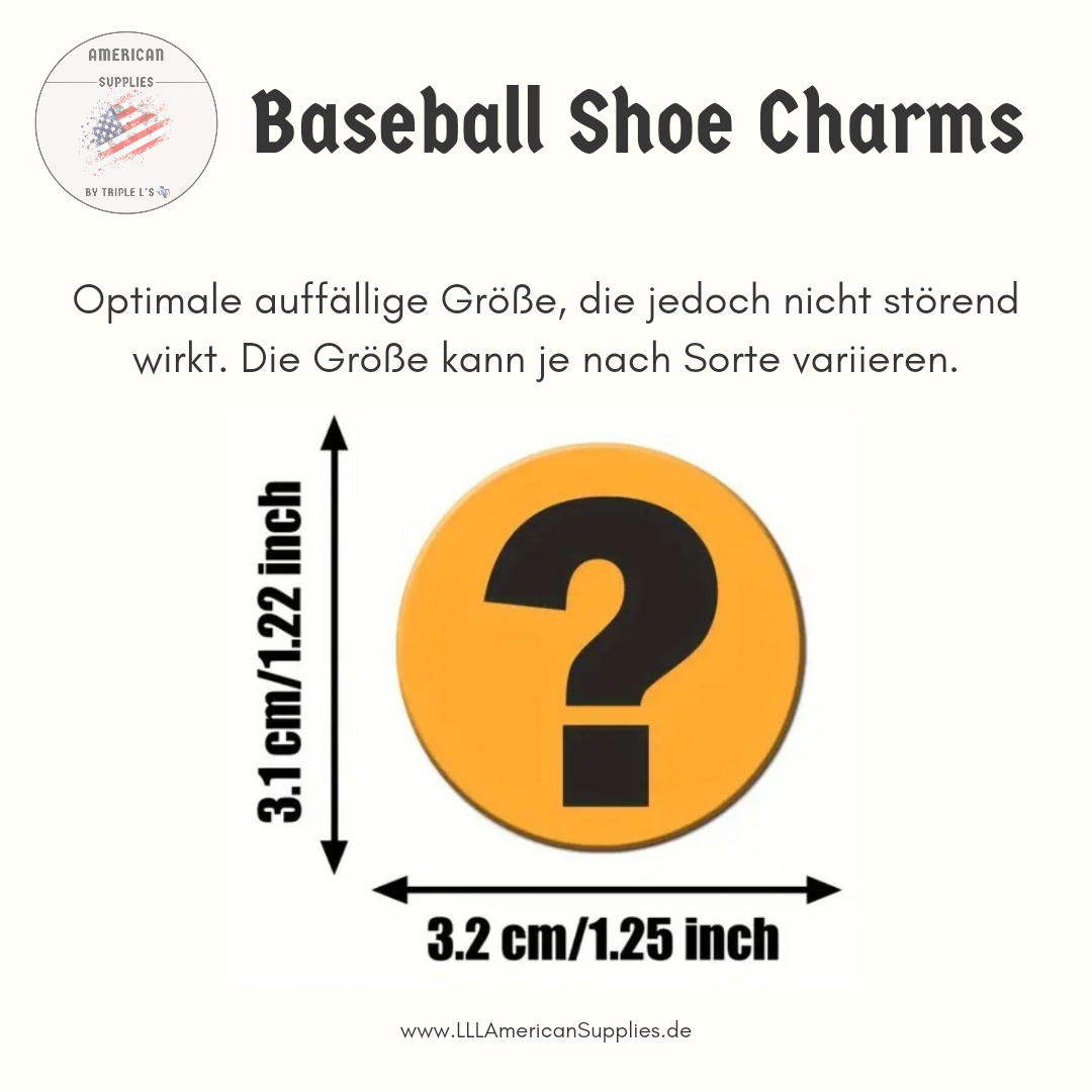 16x Baseball Schuhdekorations-Charms, Schuh Accessoires, Taschen Accessoires