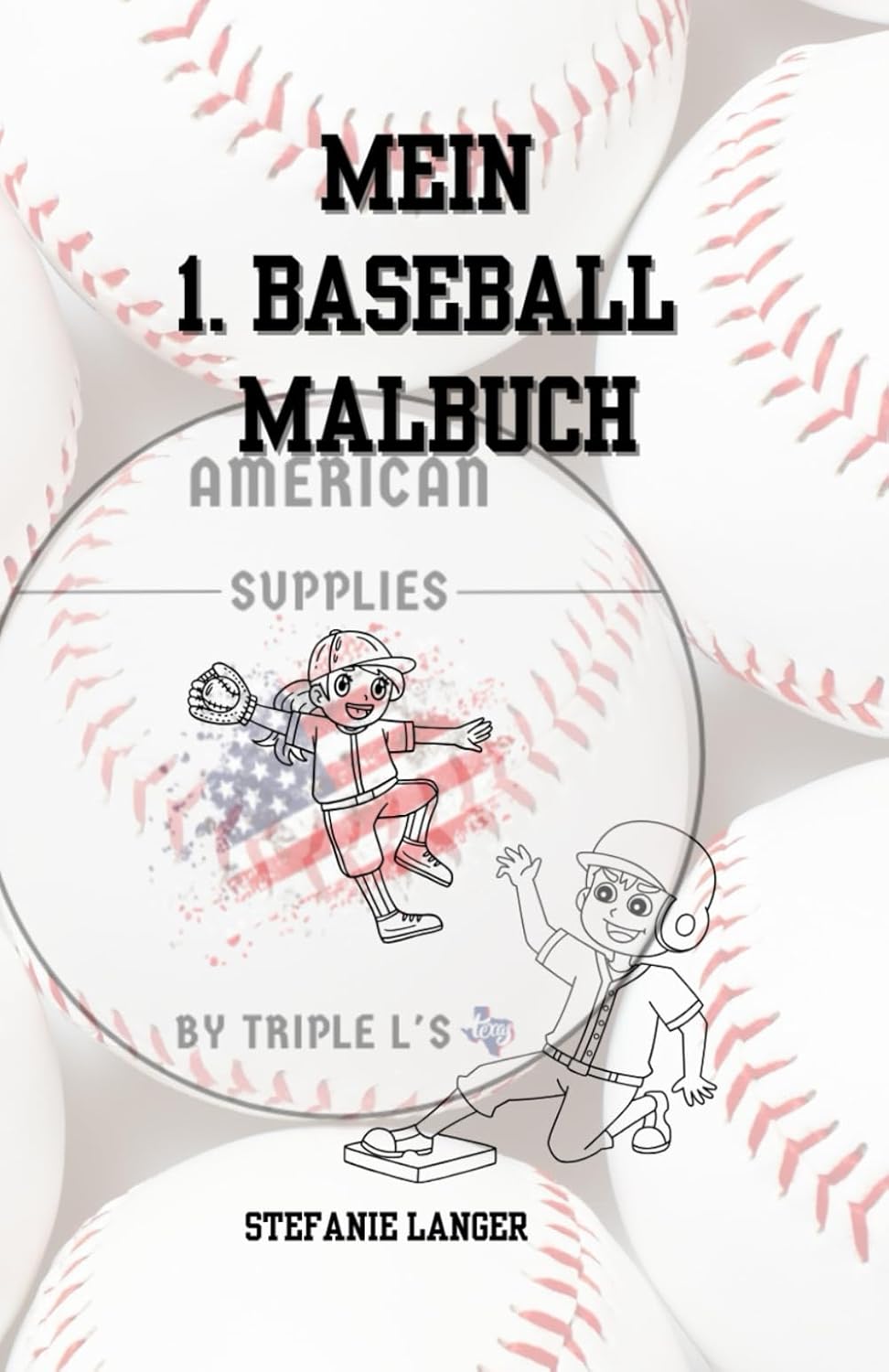 Mein Mini Baseball Ausmalbuch AMZON LINK IN BESCHREIBUNG