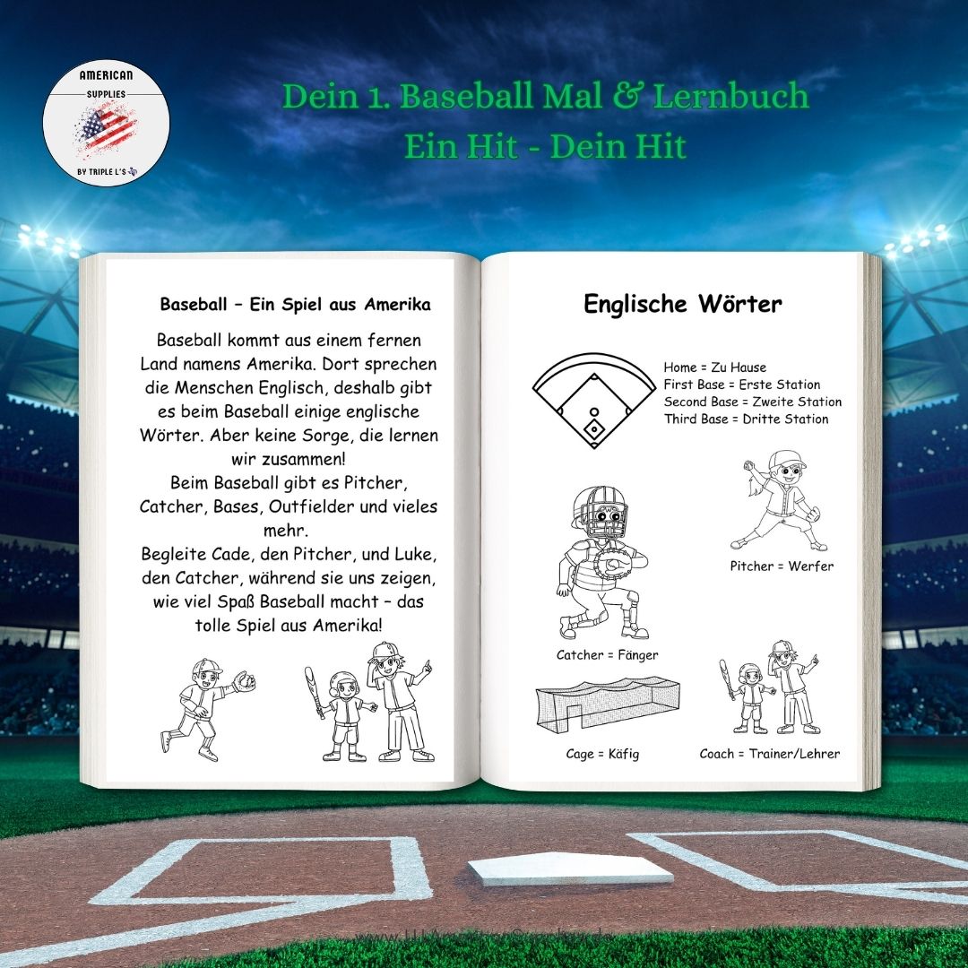 Dein 1. Baseball Mal & Lernbuch