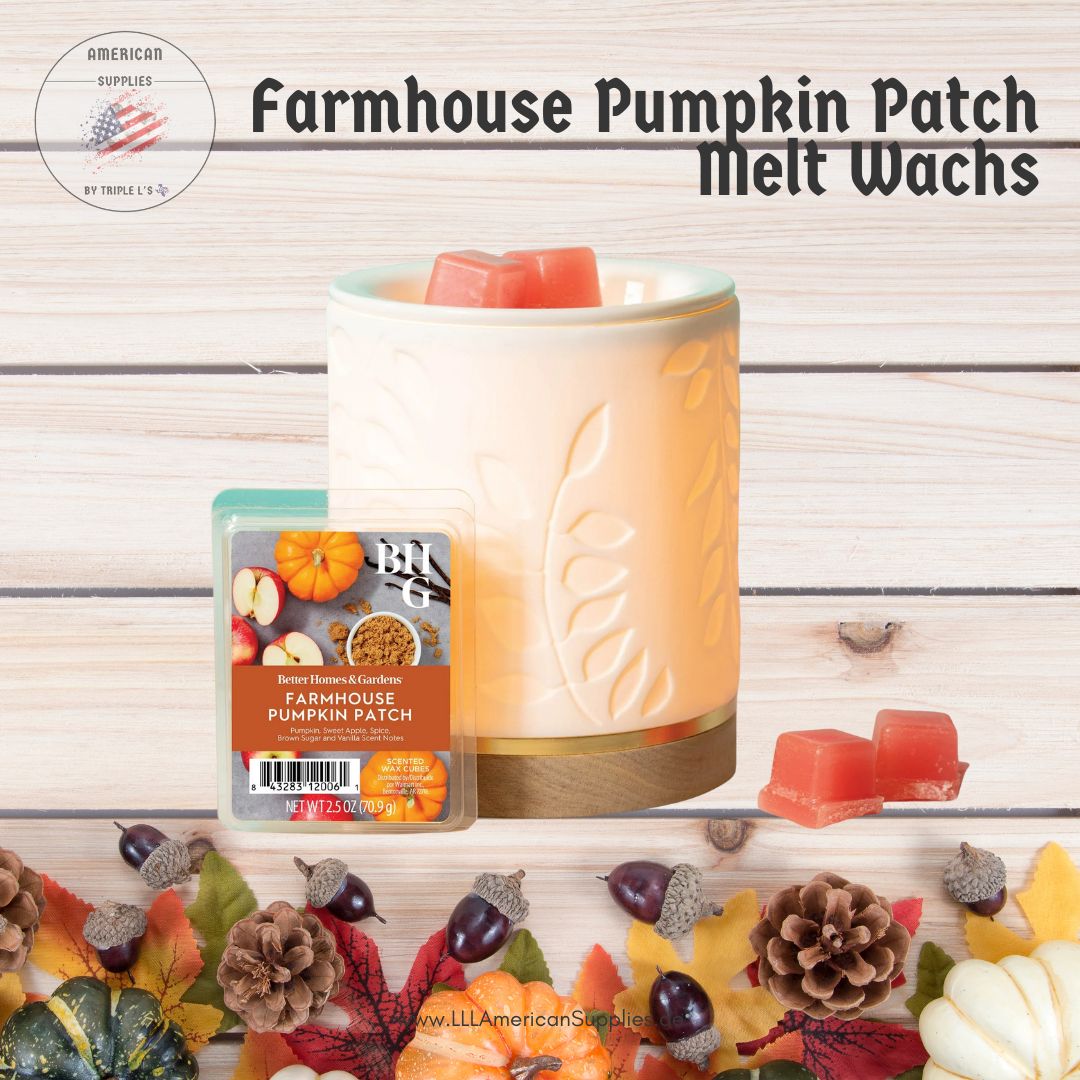 Melt Wax Farmhouse Pumpkin Patch, Duftwachswürfel, scented wax cubes BetterHomes&Gardens