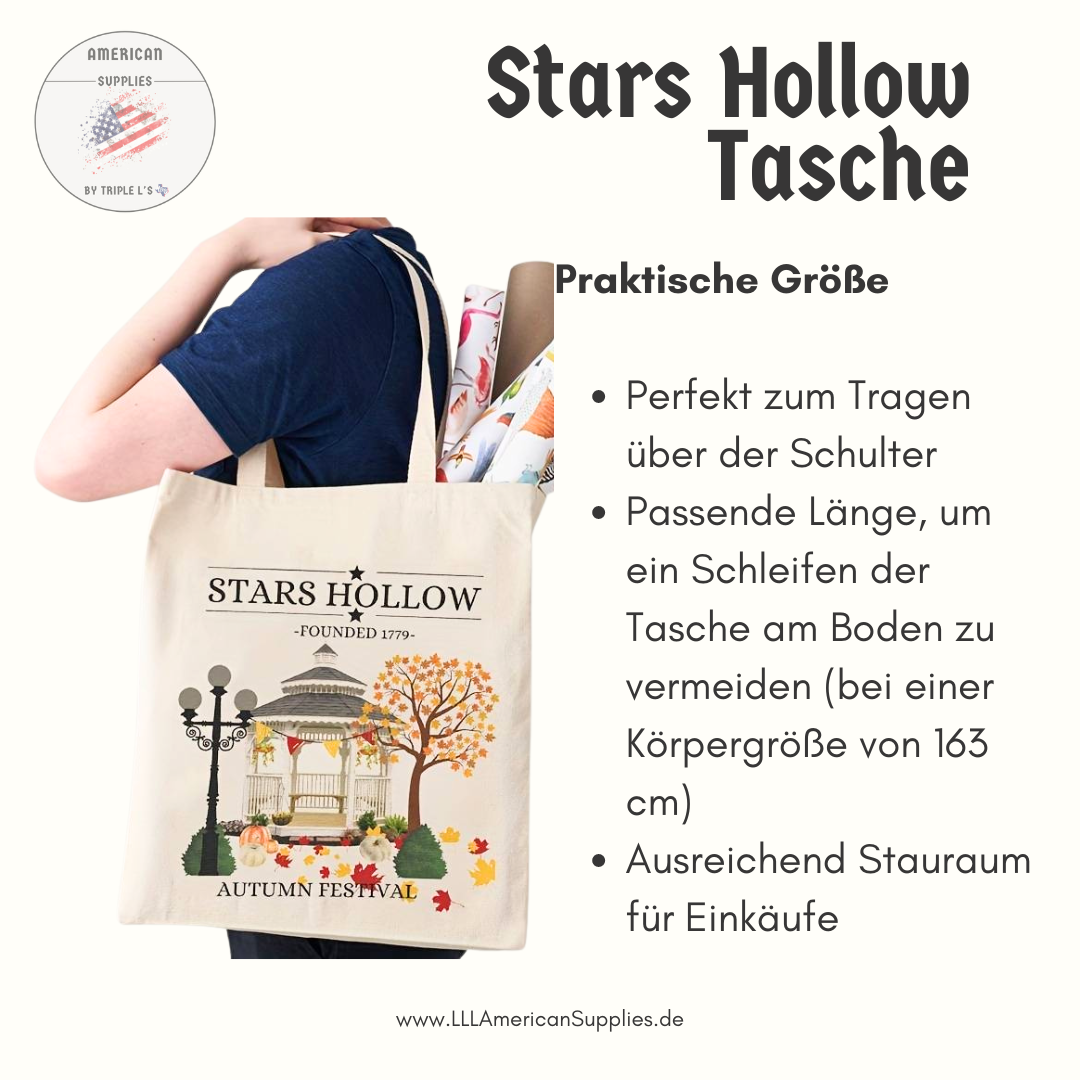 Stars Hollow Tasche, Gilmore Girls Bag -Herbst- Stofftasche Stars Hollow