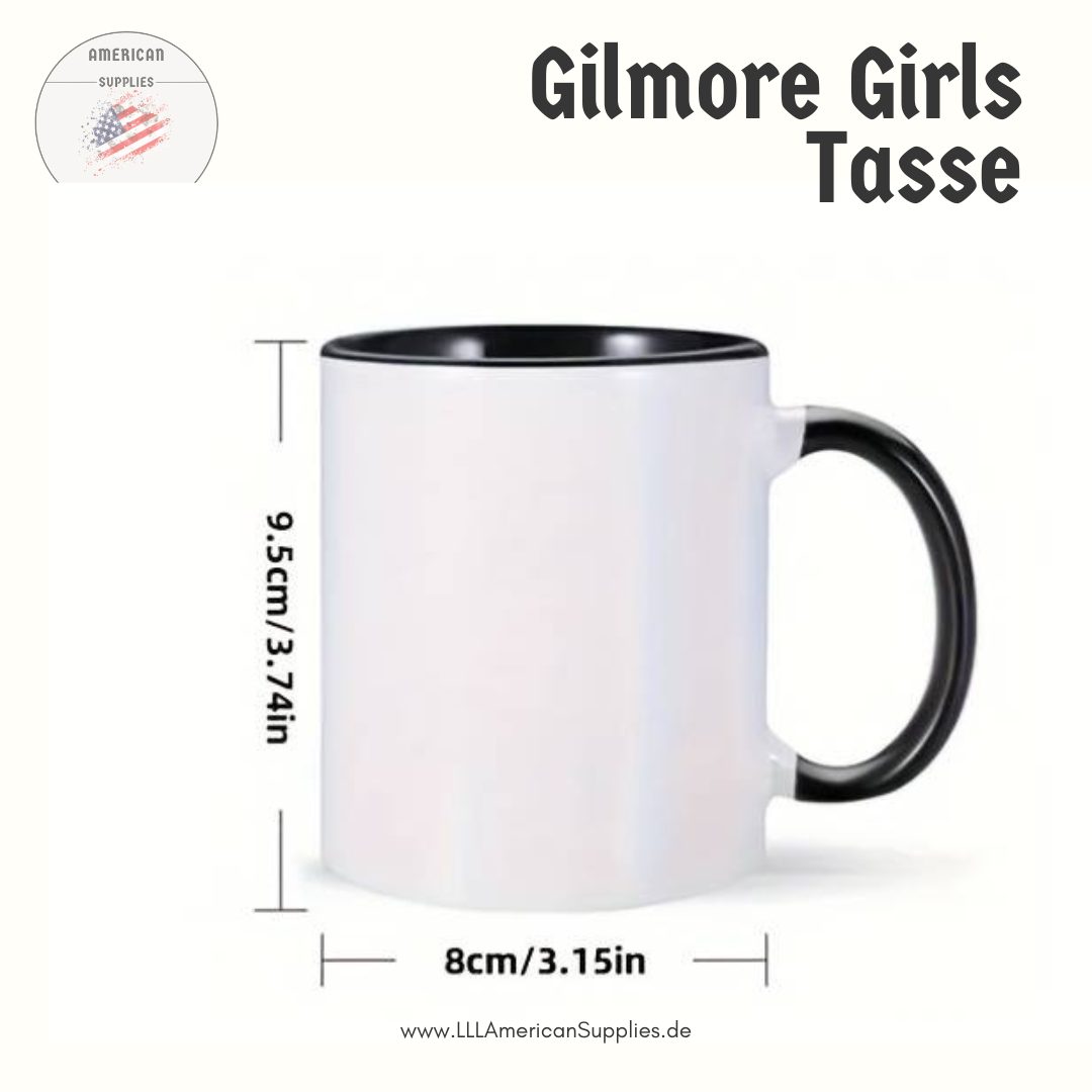 B-Ware Luke's Diner Tasse -schwarz-, Gilmore Girls Coffee to go Becher -Coffee, Coffee, Coffee- 330ml