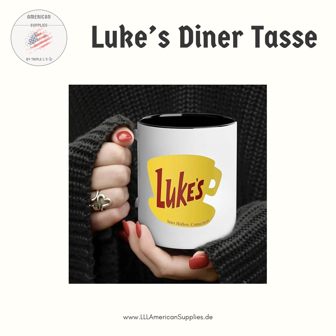 B-Ware Luke's Diner Tasse -schwarz-, Gilmore Girls Coffee to go Becher -Coffee, Coffee, Coffee- 330ml