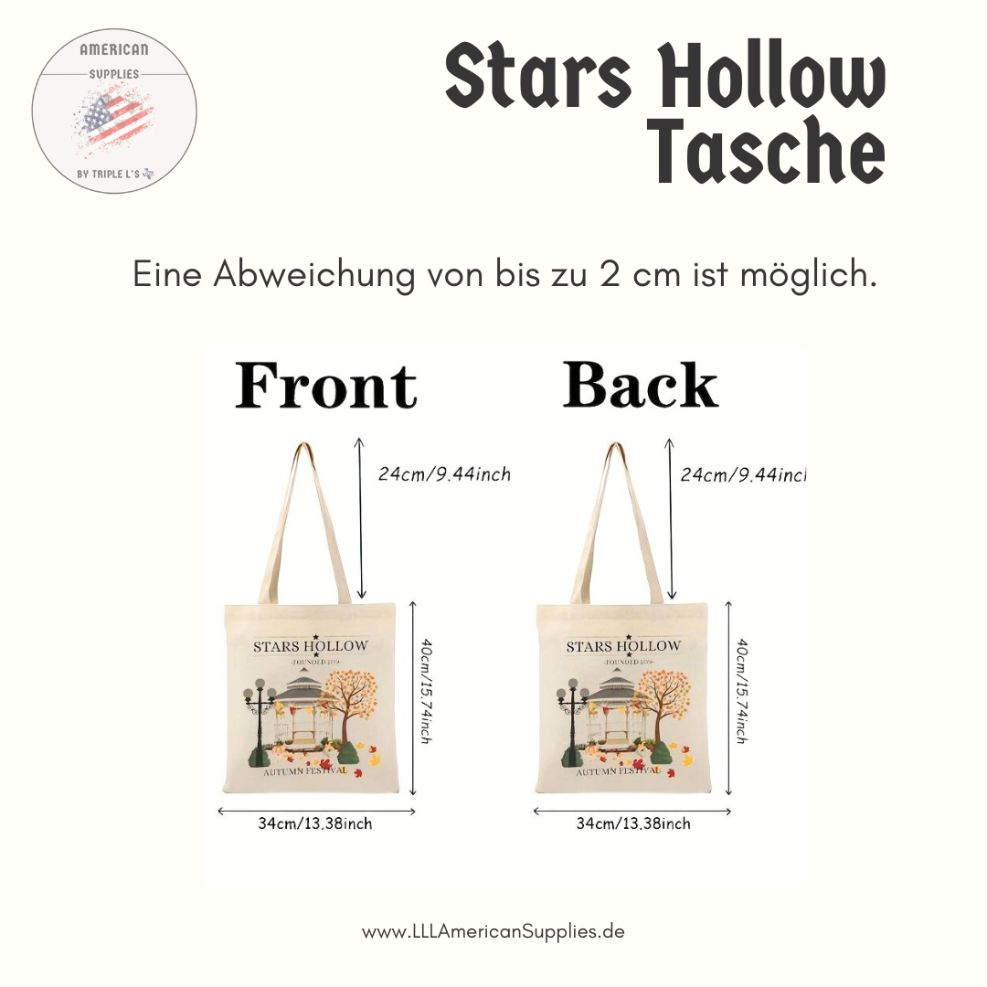 Stars Hollow Tasche, Gilmore Girls Bag -Herbst- Stofftasche Stars Hollow