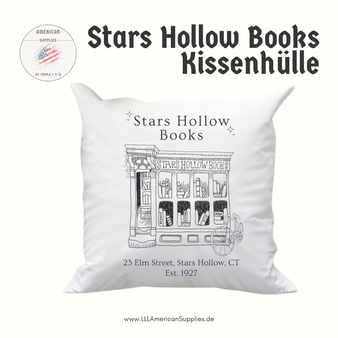 Stars Hollow Books Kissenhülle -Gilmore Girls- Kuschelig samtig
