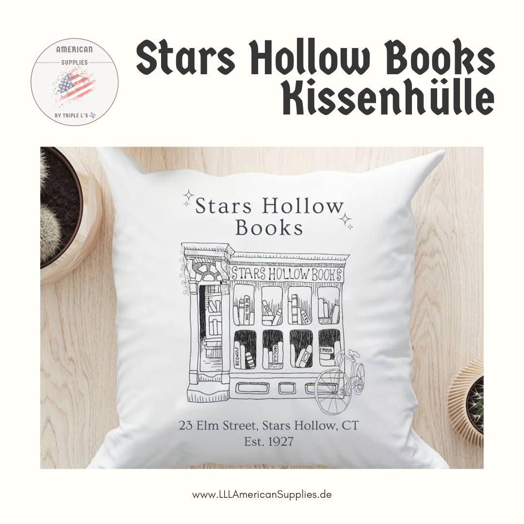 Stars Hollow Books Kissenhülle -Gilmore Girls- Kuschelig samtig