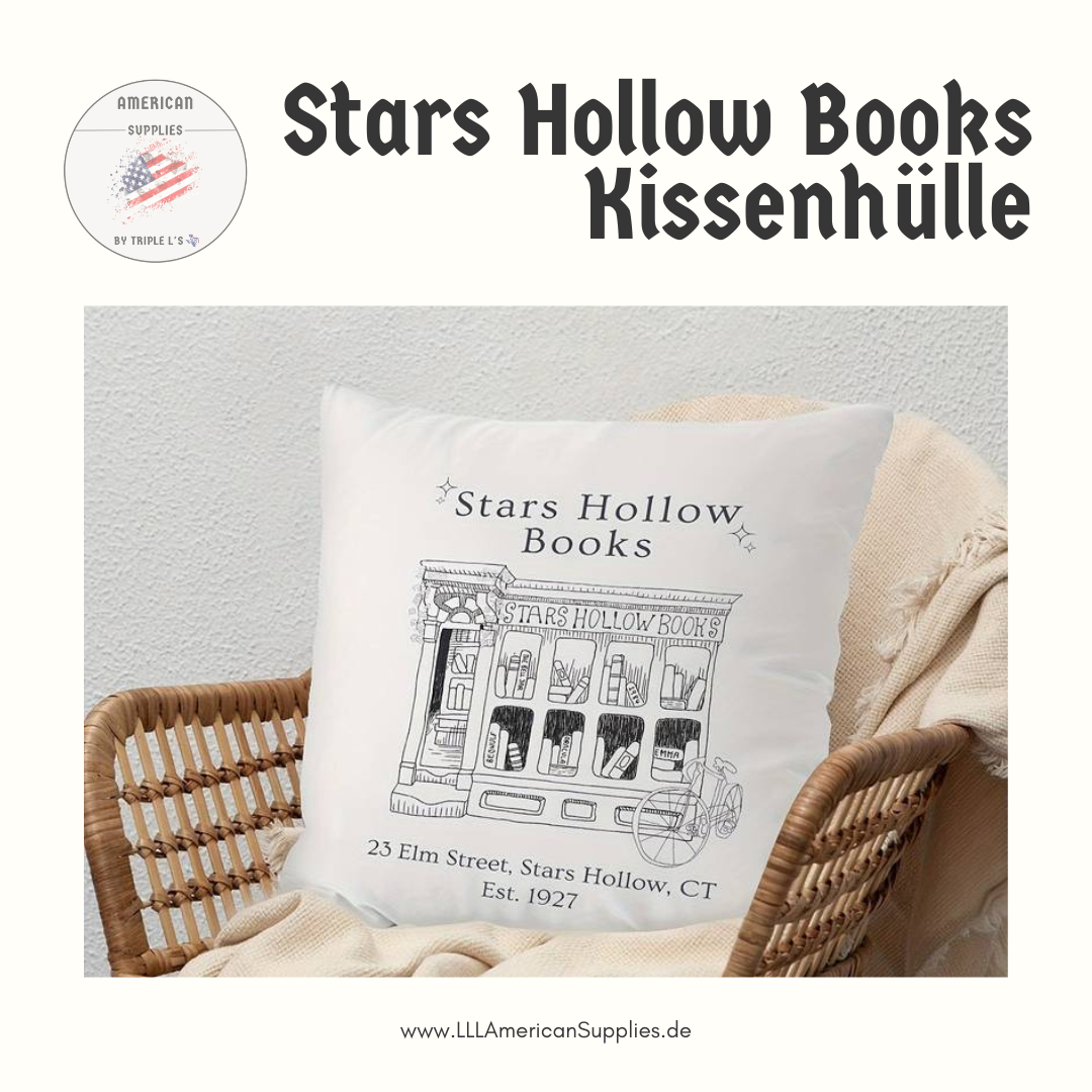 Stars Hollow Books Kissenhülle -Gilmore Girls- Kuschelig samtig