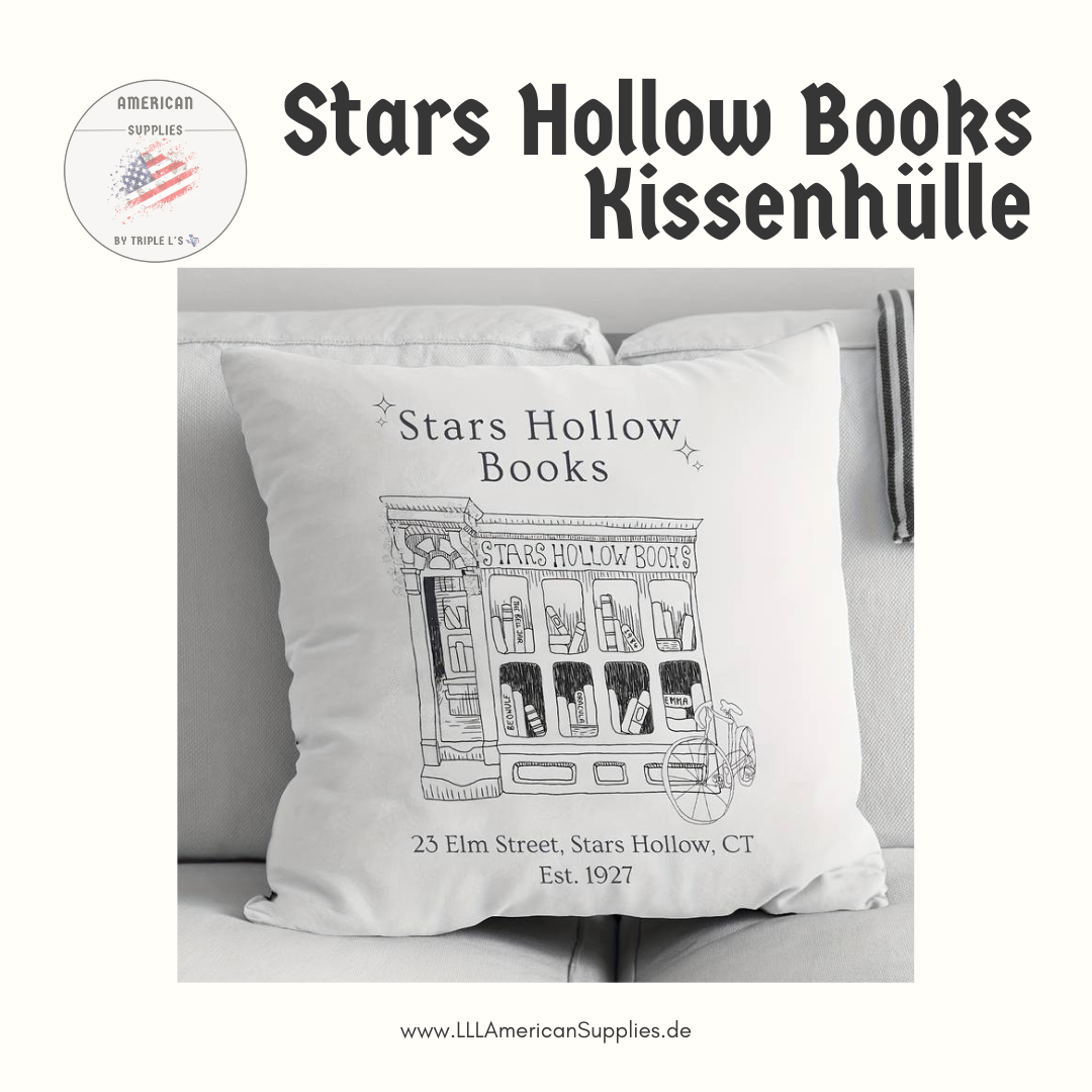 Stars Hollow Books Kissenhülle -Gilmore Girls- Kuschelig samtig