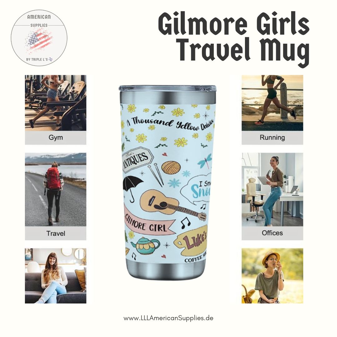 Gilmore Girls Coffee to go Becher hellblau - Coffee, Coffee, Coffee -Isolierter Kaffebecher 590ml