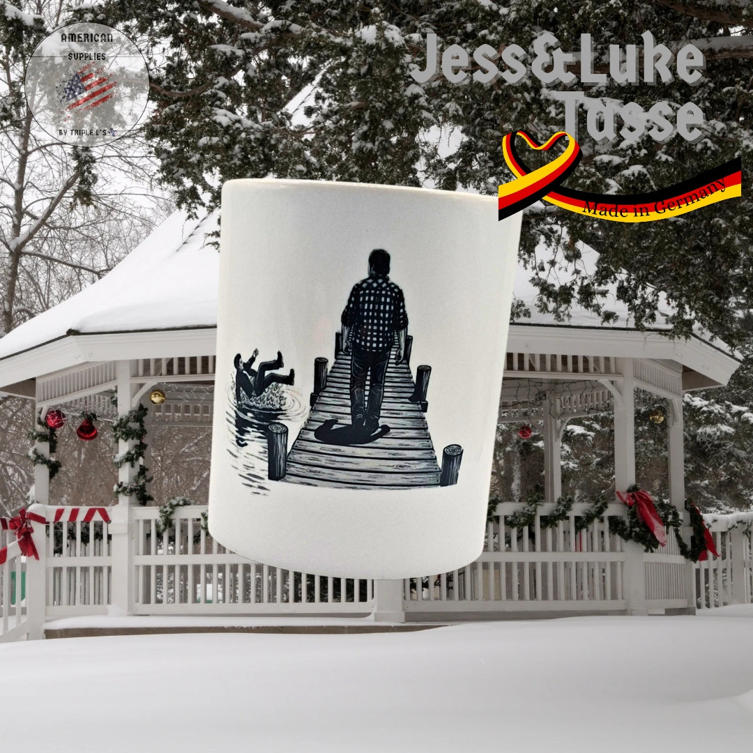 Jess&Luke, Gilmore Girls Tasse -Seeszene- 320ml mittig bedruckt