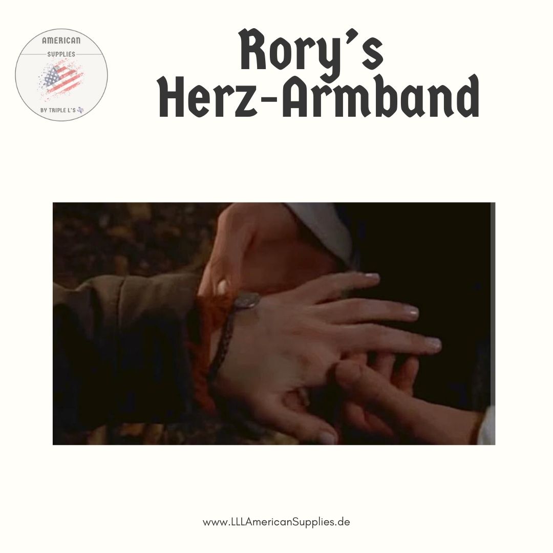 Rory’s Herz-Armband – Lavaperlen & 925 Sterling Silber (mit hartplattinierter Herzperle)