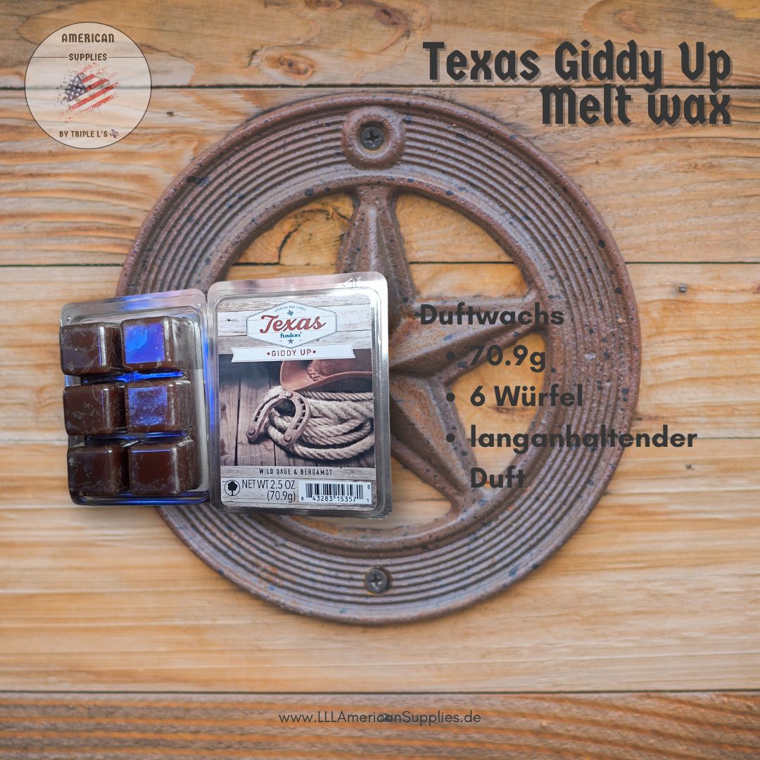 Melt Wax Texas fusion Giddy Up – Duftwachs aus den USA