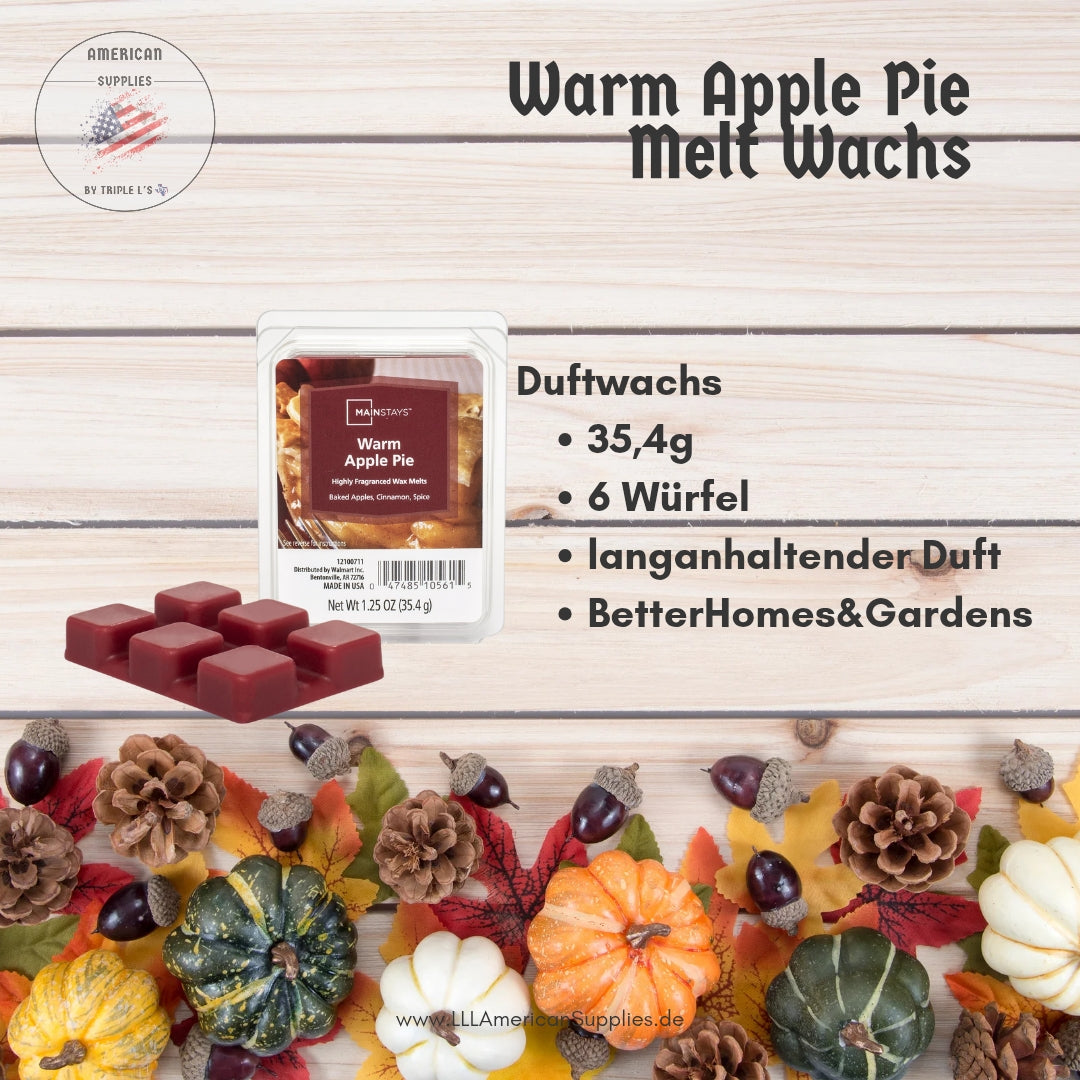 Melt Wachs Warm Apple Pie, Duftwachswürfel, scented wax cubes BetterHomes&Gardens
