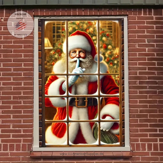 Santa Claus - Fensterdekoration Weihnachtsmann – beidseitig sichtbar