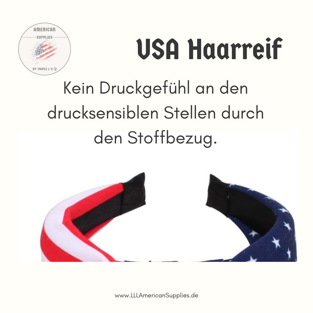 USA Haarreif -leicht einsetzbar- perfekte Größe