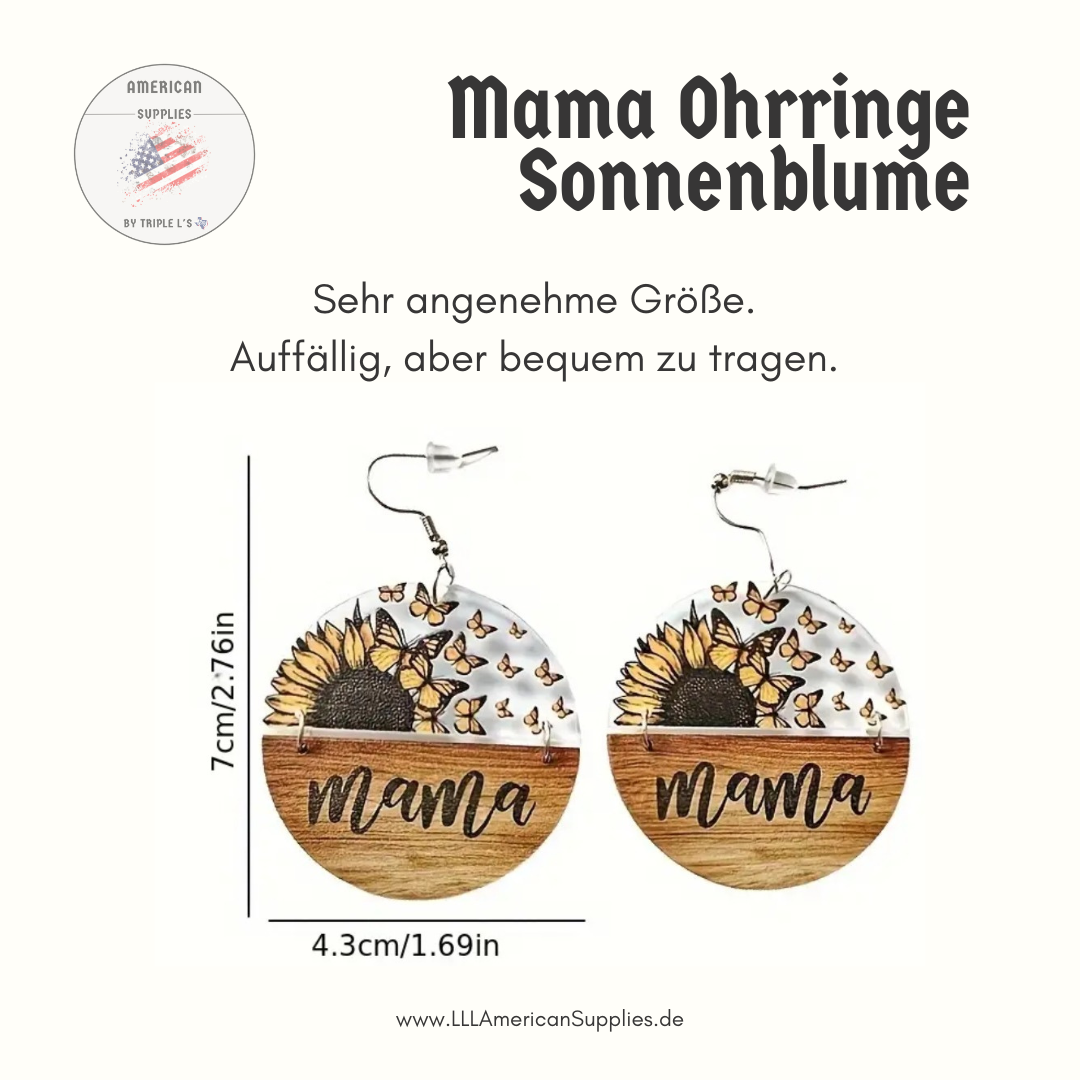 Mama Sonnenblumen Ohrringe