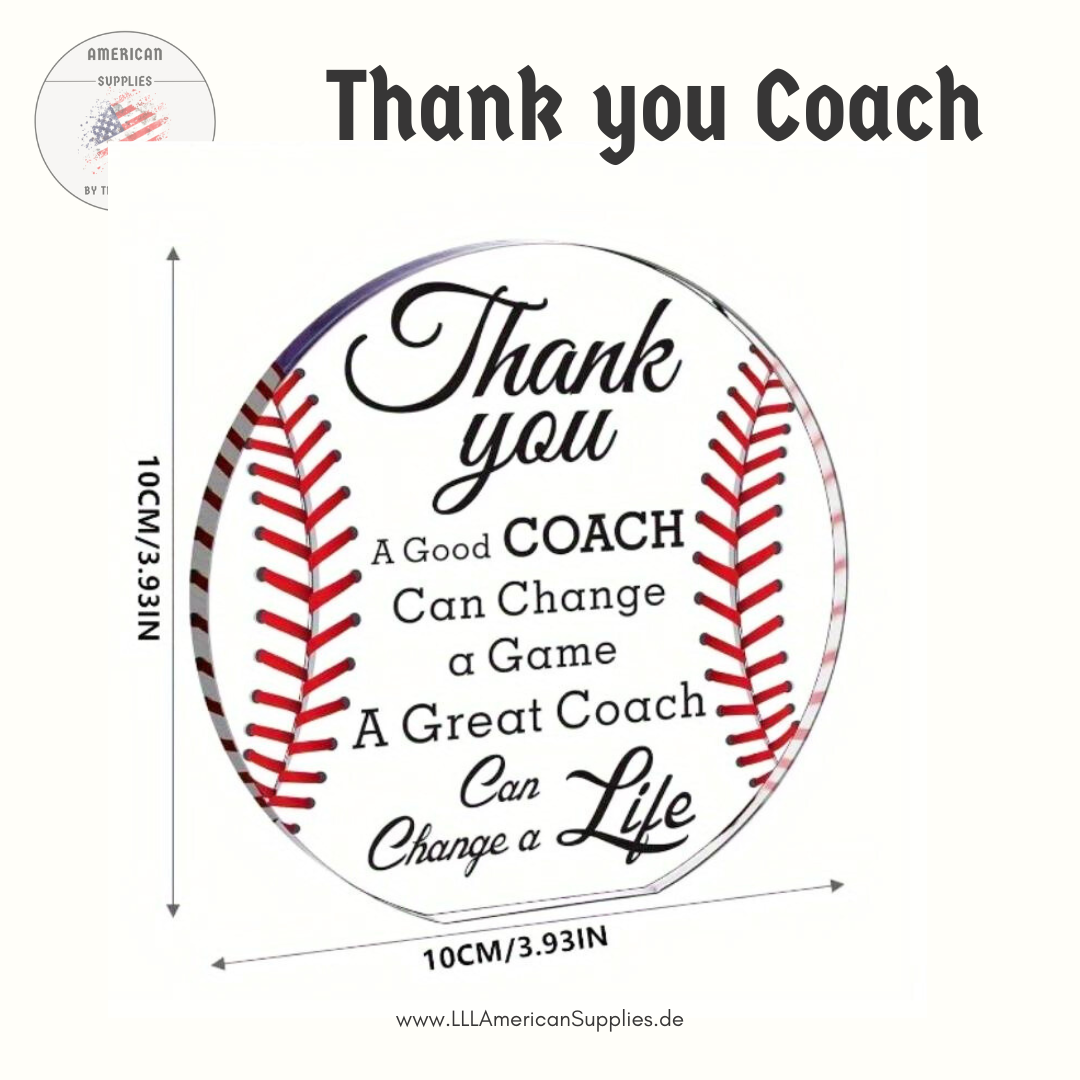 Thank you Coach Trophäe -A Good Coach Can Change a Game. A Great Coach Can Change a Life-