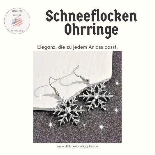 Schneeflocken-Ohrringe „Winterzauber Snowflakes"