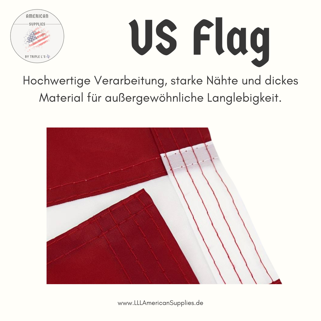 Amerikanische Flagge -US Flag -Polyester- American Flag 91.44 x 152.4 cm