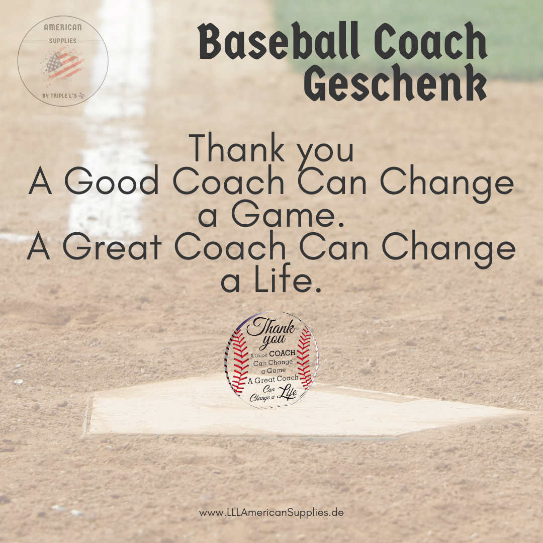 Thank you Coach Trophäe -A Good Coach Can Change a Game. A Great Coach Can Change a Life-