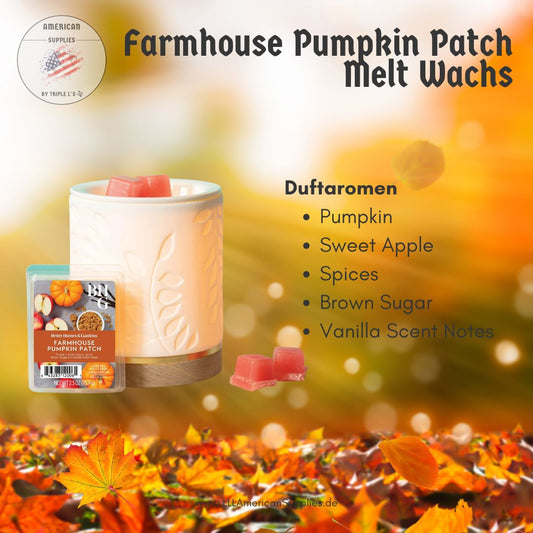 Melt Wax Farmhouse Pumpkin Patch, Duftwachswürfel, scented wax cubes BetterHomes&Gardens