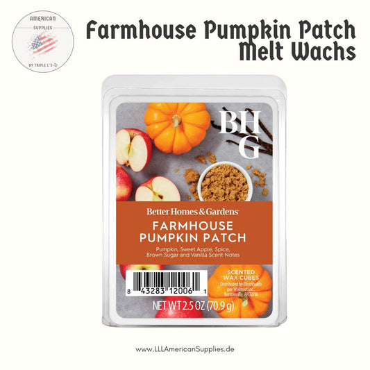 Melt Wax Farmhouse Pumpkin Patch, Duftwachswürfel, scented wax cubes BetterHomes&Gardens