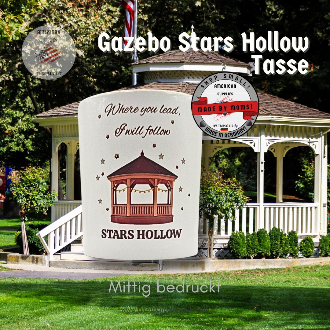 B Ware Stars Hollow, Gilmore Girls Tasse -Gazebo- 320ml mittig bedruckt Made by Moms!