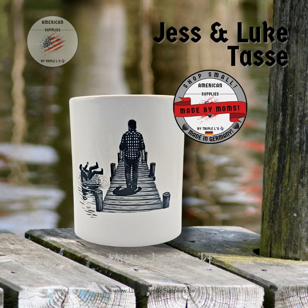 B Ware Jess&Luke, Gilmore Girls Tasse -Seeszene- 320ml mittig bedruckt
