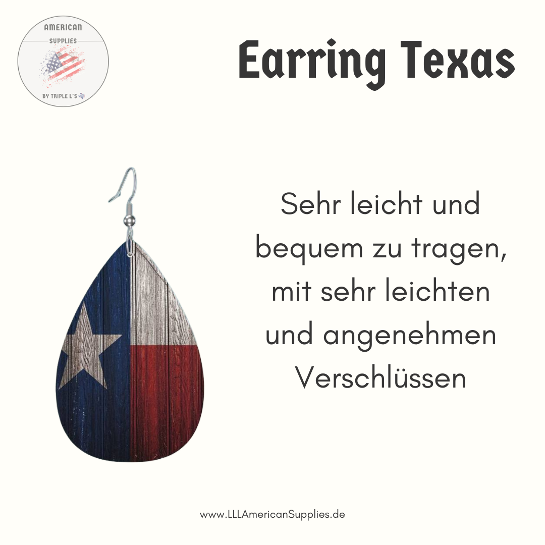 Texas Ohrringe -Texas Flag Earrings-