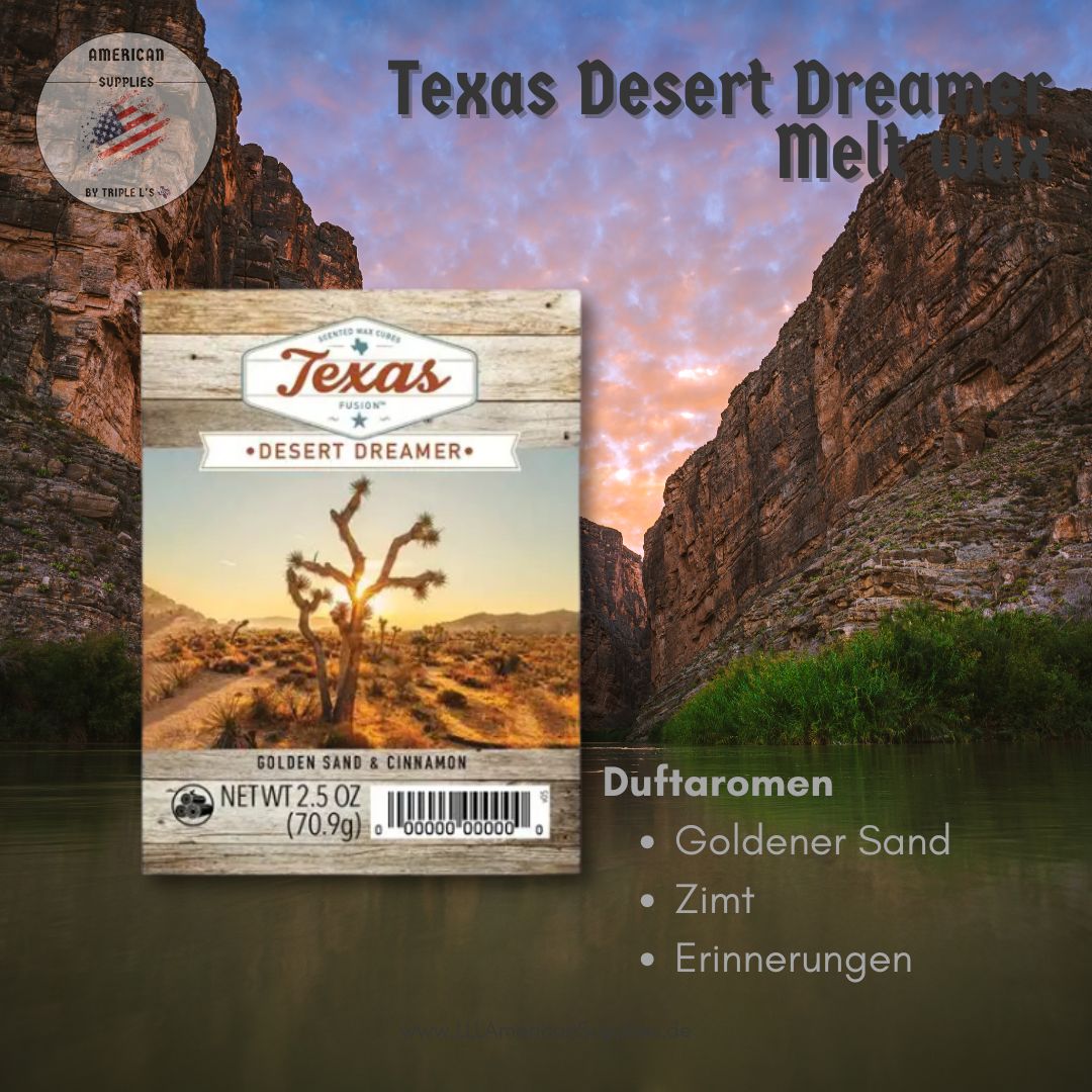 Melt Wax Texas fusion Desert Dreamer – Duftwachs aus den USA (Golden Sand & Cinnamon)