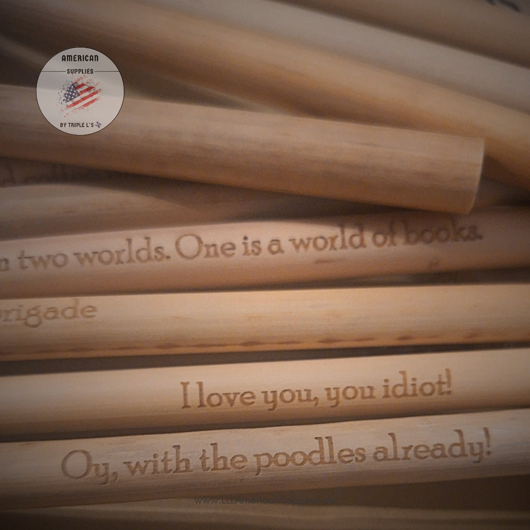 Bambus Strohhalm, Bamboo Drinking Straws – Gilmore Girls Edition (10 Sprüche)